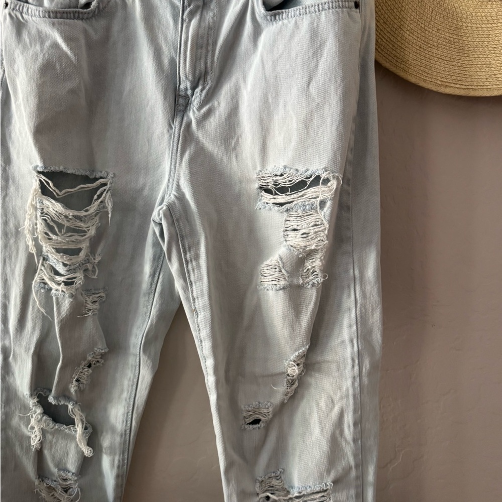 Forever 21 Light Blue High Rise Distressed Jeans - Picture 11 of 16